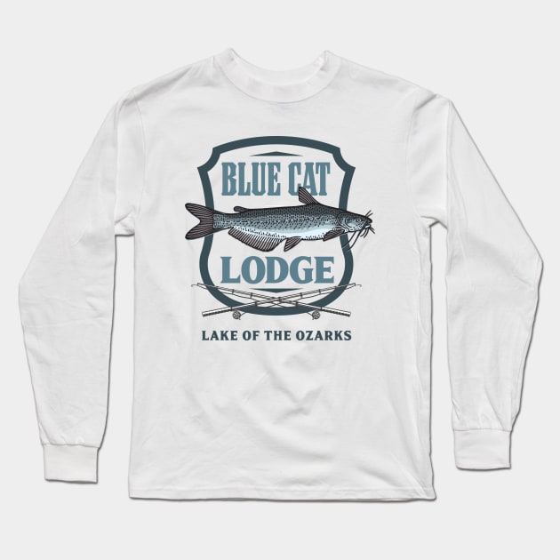 BLUE CAT LODGE Long Sleeve T-Shirt by Norb!